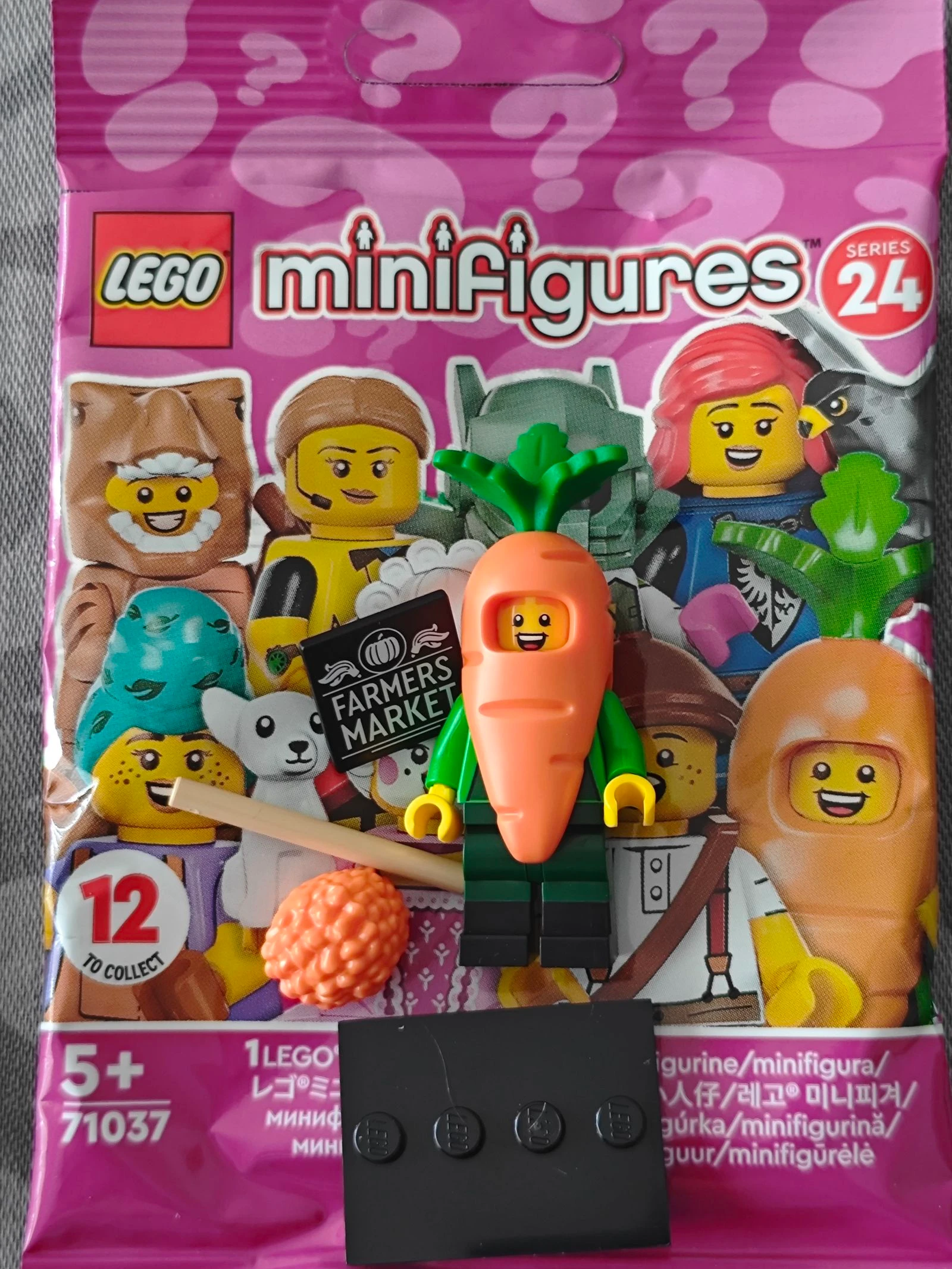 Minifigura Lego Serie 24 Carrot cenoura 